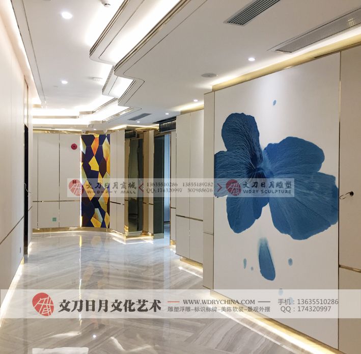新中式植物花卉客厅沙发背景装饰画玄关过道挂画酒店样板房装饰画